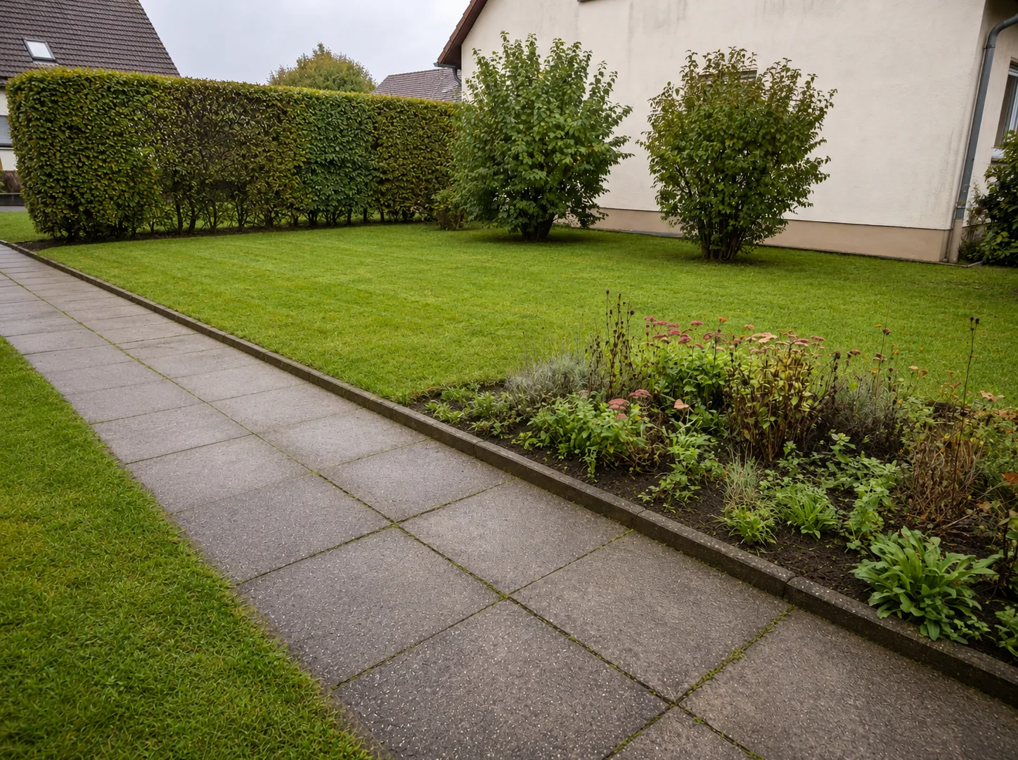 Freigeräumter Weg nach dem GartenReset